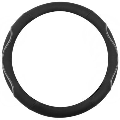 All in point - ΚΑΛΥΜΜΑ ΤΙΜΟΝΙΟΥ WAVY 38cm - ΜΑΥΡΟ/ΓΚΡΙ