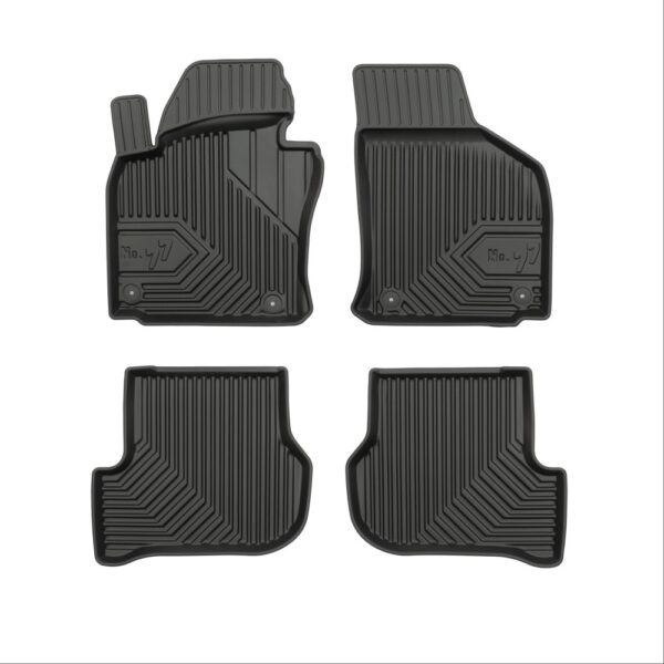 ALL IN POINT Πατάκια Αυτοκινήτου No77 Σκαφάκια για Seat Leon 2005-2012 Toledo 2004-2009 Octavia 5 2004-2013 VW Golf 6 2008-2012 4τμχ Frogum - Frogum