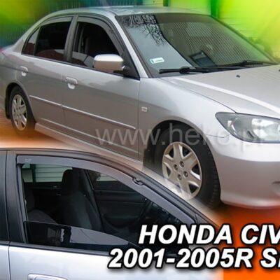ALL IN POINT ΑΝΕΜΟΘΡΑΥΣΤΕΣ ΓΙΑ HONDA CIVIC VII 4D SEDAN 2001-2005 ΖΕΥΓΑΡΙ ΑΠΟ ΕΥΚΑΜΠΤΟ ΦΙΜΕ ΠΛΑΣΤΙΚΟ HEKO - 2 ΤΕΜ. - AIN-16234 iluma.GR