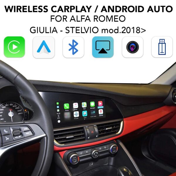 AIN-144496 - Digital iQ - DIGITAL IQ AR 203 CPAA - INTERFACE CARPLAY / ANDROID AUTO BOX for ALFA ROMEO GIULIA - STELVIO mod. 2018> - ALL IN POINT - LEFKELIS.GR