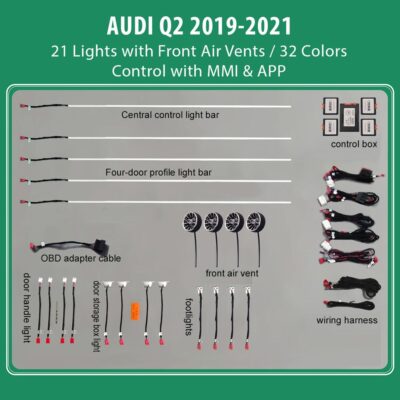 AIN-100353 - Digital iQ - DIQ AMBIENT AUDI Q2 mod. 2019> (Digital iQ Ambient Light Audi Q2 mod. 2019-2021