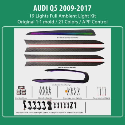 AIN-136208 - Digital iQ - DIQ AMBIENT AUDI Q5 8R FULLKIT (Digital iQ Ambient Light Audi Q5 mod. 2008-2017