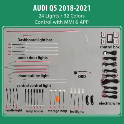 AIN-100358 - Digital iQ - DIQ AMBIENT AUDI Q5 (80Α) (Digital iQ Ambient Light Audi Q5 mod. 2018-2021