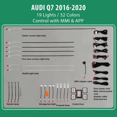AIN-100367 - Digital iQ - DIQ AMBIENT AUDI Q7 (4M) mod. 2016-2020 (Digital iQ Ambient Light Audi Q7 mod. 2016-2020