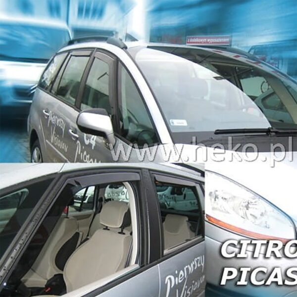 ALL IN POINT ΑΝΕΜΟΘΡΑΥΣΤΕΣ ΓΙΑ CITROEN C4 PICASSO MK1 5D 2006-2013 ΖΕΥΓΑΡΙ ΑΠΟ ΕΥΚΑΜΠΤΟ ΦΙΜΕ ΠΛΑΣΤΙΚΟ HEKO - 2 ΤΕΜ. - AIN-16102 iluma.GR