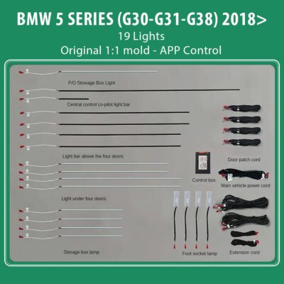 AIN-136247 - Digital iQ - DIQ AMBIENT BMW S.5 (G30-G31-G38) Mod.2018> (Digital iQ Ambient Light BMW Series 5 mod.2018> 19 Lights) - ALL IN POINT - LEFKELIS.GR
