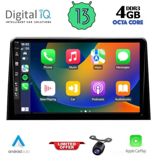 DIQ BXD 6082_CPA (10inc) MULTIMEDIA TABLET for CITROEN BERLINGO – OPEL COMBO – PEUGEOT PARTNER – TOYOTA PROACE mod. 2018> - FIAT DOBLO mod. 2022> - Image 2