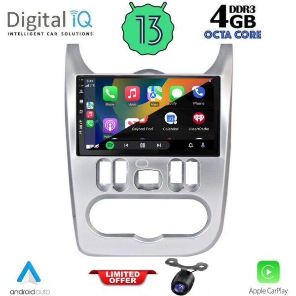 DIQ BXD 6101_CPA (9inc) MULTIMEDIA TABLET for DACIA DUSTER – LOGAN – SANDERO mod. 2006-2012 - Image 2