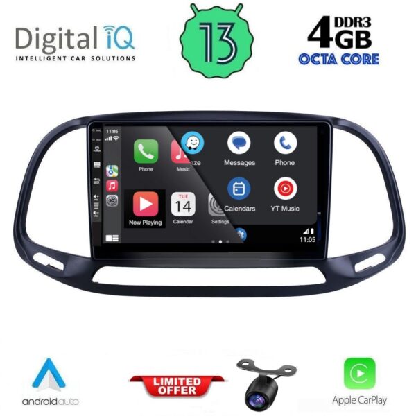 DIQ BXD 6138_CPA (9inc) MULTIMEDIA TABLET for FIAT DOBLO – OPEL COMBO mod. 2015-2018 - Image 2