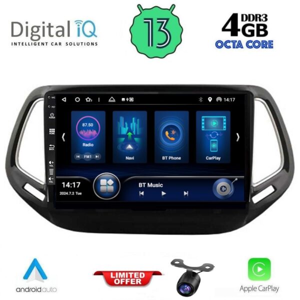 AIN-146266 - Digital iQ - DIQ BXD 8278_CPA (10inc) MULTIMEDIA TABLET for JEEP COMPASS mod. 2016-2021 - ALL IN POINT - LEFKELIS.GR