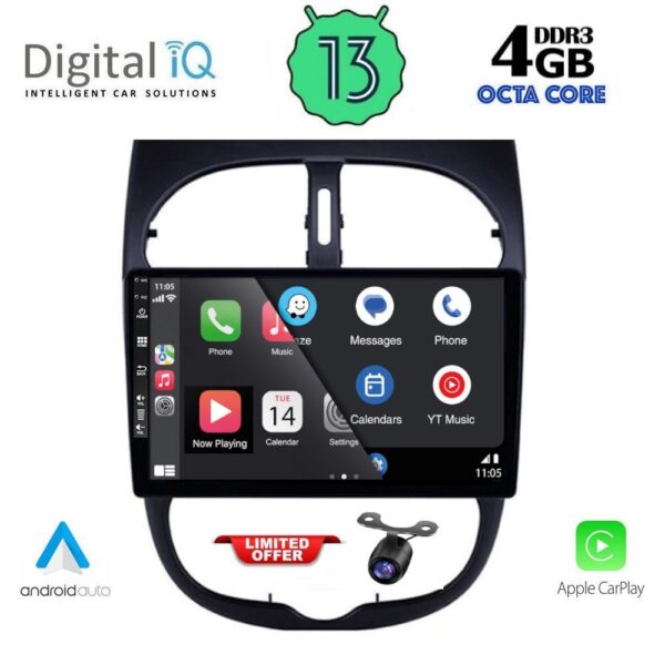 DIQ BXD 6506_CPA (9inc) MULTIMEDIA TABLET for PEUGEOT 206 mod. 1998-2006 - Image 2