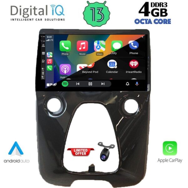 DIQ BXD 6708_CPA A/C (10inc) MULTIMEDIA TABLET for CITROEN C1-PEUGEOT 108 - TOYOTA AYGO mod. 2014-2022 - Image 2