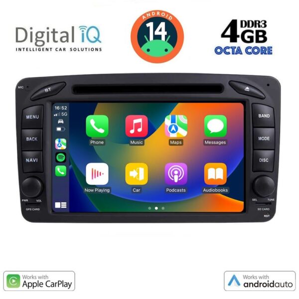 DIGITAL IQ BXF 671_CPAA (7'' DVD) MULTIMEDIA SYSTEM for MERCEDES C (W203) mod. 1999-2004 - Image 2