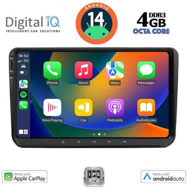 DIGITAL IQ BXF 689_CPAA (9" DECK) MULTIMEDIA SYSTEM for VW – SKODA – SEAT GROUP mod. 2004-2014 - Image 2
