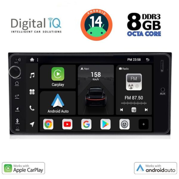 AIN-134334 - Digital iQ - DIGITAL IQ BXF 762_CPAA (7'' DECK) MULTIMEDIA SYSTEM for MULTIMEDIA for TOYOTA ALL (200mm) - ALL IN POINT - LEFKELIS.GR