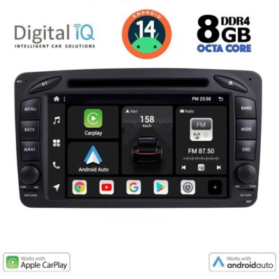AIN-130772 - Digital iQ - DIGITAL IQ BXF 771_CPAA (7'' DVD) MULTIMEDIA SYSTEM for MERCEDES C (W203) mod. 1999-2004 - ALL IN POINT - LEFKELIS.GR