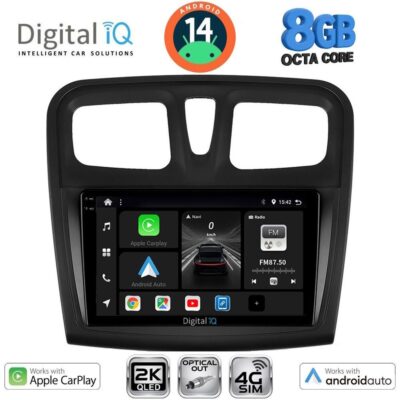 AIN-146063 - Digital iQ - DIGITAL IQ BXK 20108SQ_CPAA (9inc) MULTIMEDIA TABLET for DACIA LOGAN – SANDERO mod. 2012-2019 - ALL IN POINT - LEFKELIS.GR