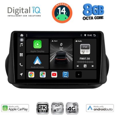 AIN-145958 - Digital iQ - DIGITAL IQ BXK 20142_CPAA (9inc) MULTIMEDIA TABLET for CITROEN – FIAT – PEUGEOT mod. 2008-2018 - ALL IN POINT - LEFKELIS.GR