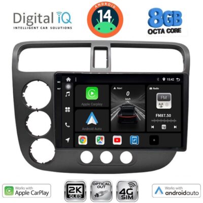 AIN-145889 - Digital iQ - DIGITAL IQ BXK 20187_CPAA (9inc) MULTIMEDIA TABLET for HONDA CIVIC 4D mod. 2001-2006 - ALL IN POINT - LEFKELIS.GR