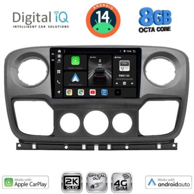 AIN-147649 - Digital iQ - DIGITAL IQ BXK 20463_CPAA (10inc) MULTIMEDIA TABLET for NISSAN NV400 - OPEL MOVANO - RENAULT MASTER mod. 2010-2020 - ALL IN POINT - LEFKELIS.GR