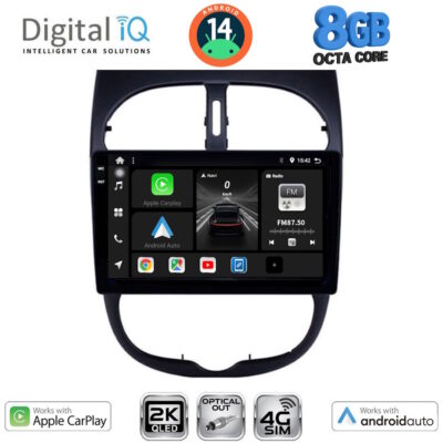 AIN-145806 - Digital iQ - DIGITAL IQ BXK 20506_CPAA (9inc) MULTIMEDIA TABLET for PEUGEOT 206 mod. 1998-2006 - ALL IN POINT - LEFKELIS.GR