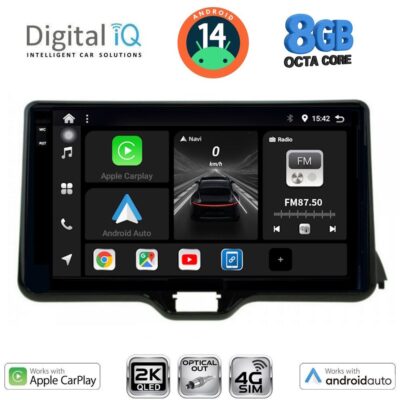 AIN-147689 - Digital iQ - DIGITAL IQ BXK 20738_CPAA (10inc) MULTIMEDIA TABLET for TOYOTA YARIS mod. 2020> - MAZDA 2 mod. 2023> - ALL IN POINT - LEFKELIS.GR