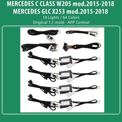 AIN-136350 - Digital iQ - DIQ AMBIENT 8161 CIC BENZ C CLASS (W205) - GLC (X253) mod.2015-2018 (Digital iQ Ambient Light for Mercedes C & GLC