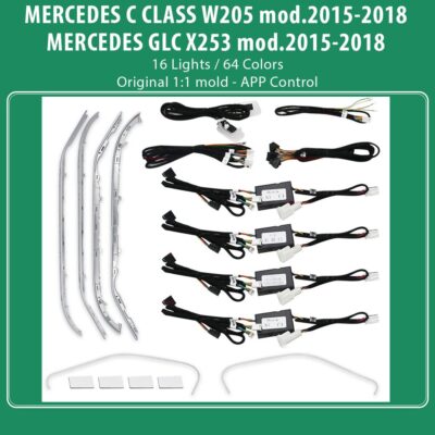 AIN-100722 - Digital iQ - DIQ AMBIENT 8161 DCIC BENZ C CLASS (W205) - GLC (X253) mod.2015-2018 (Digital iQ Ambient Light for Mercedes C & GLC