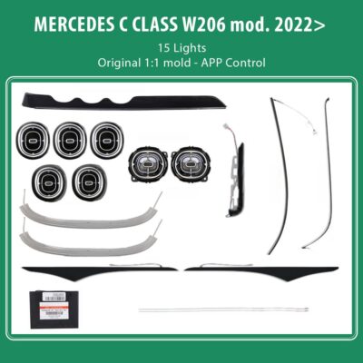 AIN-120007 - Digital iQ - DIQ AMBIENT 8176 CQ BENZ C (W206) (Digital iQ Ambient Light for Mercedes C (W206) mod.2022>