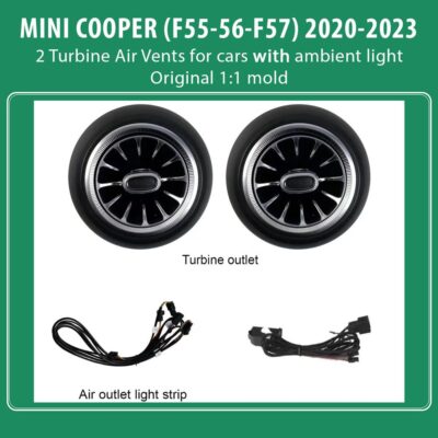 AIN-108248 - Digital iQ - DIQ AMBIENT 8176XB COOPER (F55-56-F57) mod. 2020-2023 (Air Vents with Ambient Light for MINI COOPER (F55-56-F57) mod. 2020-2023 with Ambient Lights) - ALL IN POINT - LEFKELIS.GR