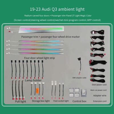 AIN-100333 - Digital iQ - DIQ AMBIENT AUDI Q3 FULL (F3) mod.2019> (Digital iQ Ambient Light Audi Q3 mod. 2019-2021