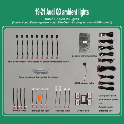AIN-100306 - Digital iQ - DIQ AMBIENT AUDI Q3 (F3) mod.2019> (Digital iQ Ambient Light Audi Q3 mod. 2019-2021