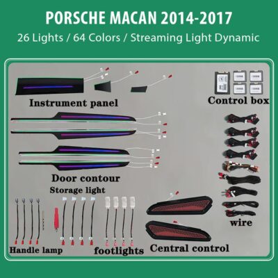 AIN-100344 - Digital iQ - DIQ AMBIENT PORSCHE MACAN mod.2014-2017 (Digital iQ Ambient Light for Porsche Macan mod.2014-2017