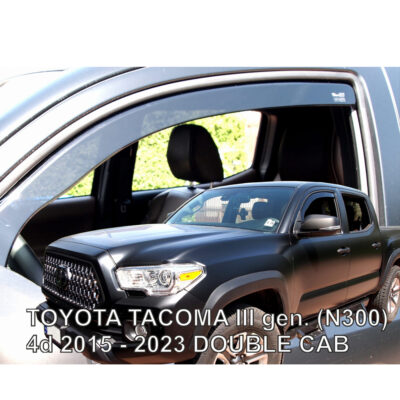 ALL IN POINT ΑΝΕΜΟΘΡΑΥΣΤΕΣ ΓΙΑ TOYOTA TACOMA N300 4D DOUBLE CAB 2015-2023 - ΖΕΥΓΑΡΙ ΑΥΤΟΚΙΝΗΤΟΥ ΑΠΟ ΕΥΚΑΜΠΤΟ ΦΙΜΕ ΠΛΑΣΤΙΚΟ HEKO - 2 ΤΕΜ. - AIN-182420 iluma.GR