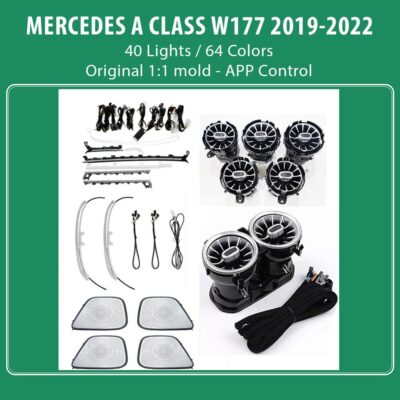 AIN-135914 - Digital iQ - DIQ AMBIENT 8176 A4E FULLKIT BENZ A (W177) mod.2019-2022 (Digital iQ Ambient Light MERCEDES A W177 mod.2019-2022
