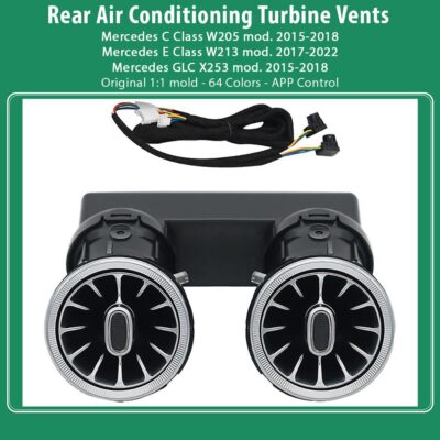 AIN-102643 - Digital iQ - DIQ AMBIENT 8176 I BENZ C-GLC-E REAR AIRVENTS (Digital iQ Rear Turbine Air Vent Ambient Light Kit MERCEDES C - GLC mod. 2015-2018 - E mod. 2017-2020) - ALL IN POINT - LEFKELIS.GR