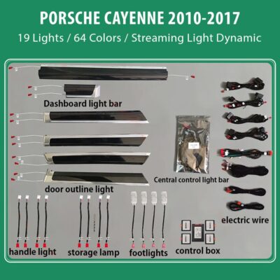 AIN-100347 - Digital iQ - DIQ AMBIENT PORSCHE CAYENNE mod.2010-2017 (Digital iQ Ambient Light for Porsche Cayenne mod.2010-2017