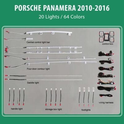 AIN-100350 - Digital iQ - DIQ AMBIENT PORSCHE PANAMERA mod.2010-2016 (Digital iQ Ambient Light for Porsche Panamera mod.2010-2016
