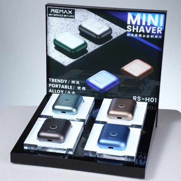 REMAX RS-H01 (GOLD) PORTABLE ALUMINIUM SHAVER - Image 3