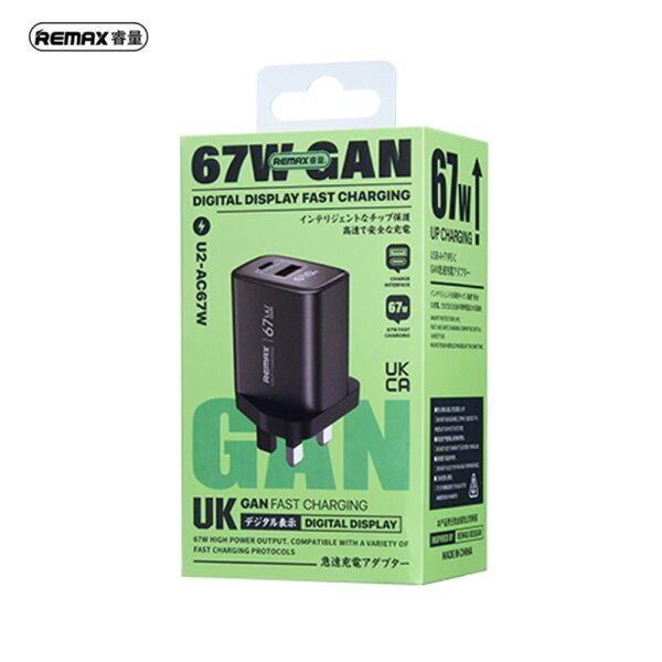 REMAX U2-AC 67W FAST CHARGER - Image 2