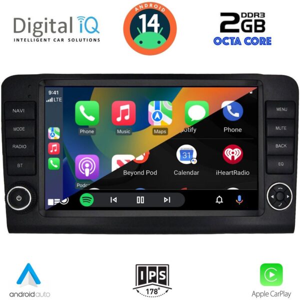 DIGITAL IQ RTG 4416_CPA (9inc) MULTIMEDIA TABLET for MERCEDES ML (W164) – GL (X164) mod. 2005-2011 - Image 2