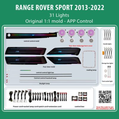 AIN-136218 - Digital iQ - DIQ AMBIENT RANGE ROVER SPORT (FK) mod. 2013-2022