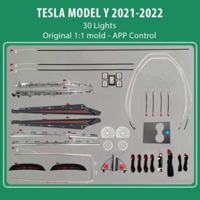 AIN-136235 - Digital iQ - DIQ AMBIENT TESLA MODEL Y mod.2021-2022 FULL KIT (Digital iQ Ambient Light Tesla Model Y mod.2021-2022