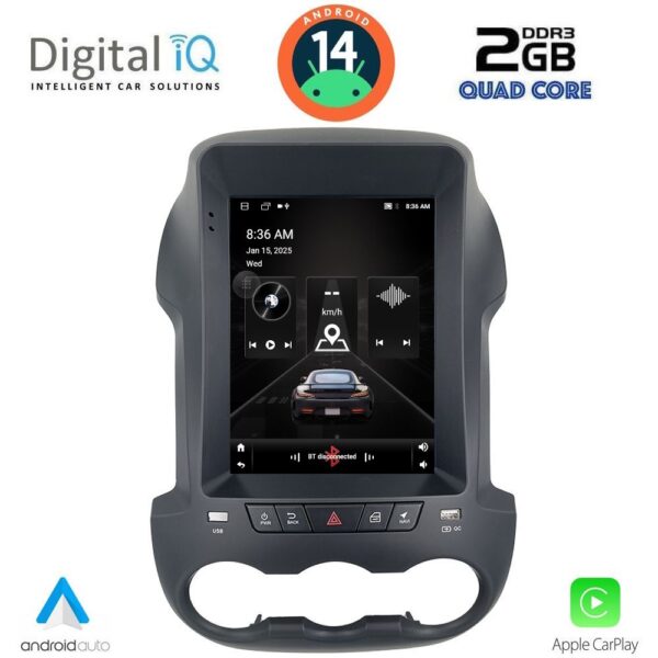 AIN-140754 - Digital iQ - DIGITAL IQ TPD 244_CPA TESLA STYLE for FORD RANGER mod. 2012-2015 - ALL IN POINT - LEFKELIS.GR