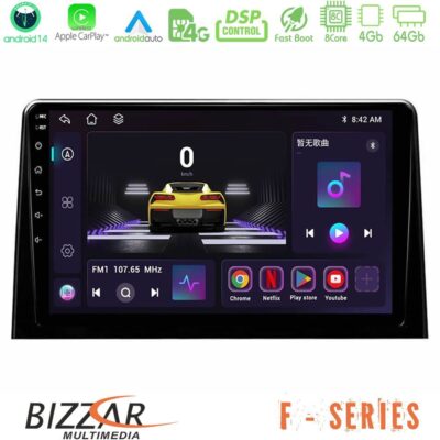 Bizzar F Series 8Core Android14 4+64GB Peugeot Partner / Citroën Berlingo 2020-> Navigation Multimedia Tablet 10" Με Carplay & Android Auto