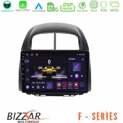 Bizzar F Series 8Core Android14 4+64GB Daihatsu Sirion/Subaru Justy Navigation Multimedia Tablet 10" Με Carplay & Android Auto