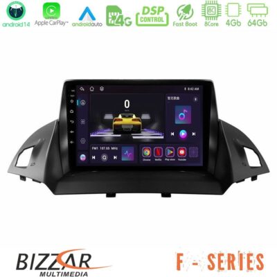 Bizzar F Series 8Core Android14 4+64GB Ford C-Max/Kuga Navigation Multimedia Tablet 9" Με Carplay & Android Auto