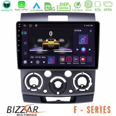 Bizzar F Series 8Core Android14 4+64GB Ford Ranger/Mazda BT50 Navigation Multimedia Tablet 9" Με Carplay & Android Auto