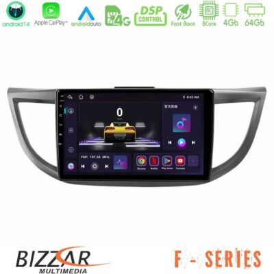 Bizzar F Series 8Core Android14 4+64GB Honda CRV 2012-2017 Navigation Multimedia Tablet 9" Με Carplay & Android Auto