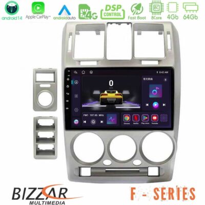 Bizzar F Series 8Core Android14 4+64GB Hyundai Getz 2002-2009 Navigation Multimedia Tablet 9" Με Carplay & Android Auto Με Carplay & Android Auto